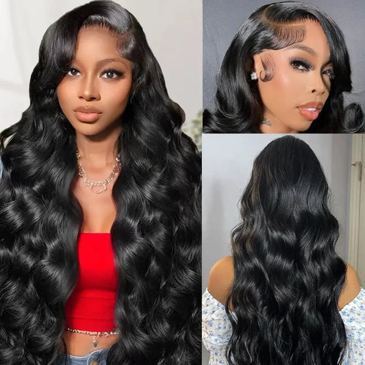 200 Density Body Wave 13x4 360 HD Transparent Lace Front Human Hair Wig 13x4 Lace Frontal Wigs For Women Pre Plucked JNi3 shop