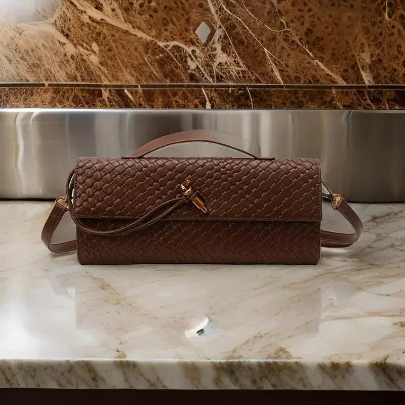 Designer Inspired Women's Elegant Handbag - Luxury Brand Leather Crossbody Tote With Shoulder Strap Option