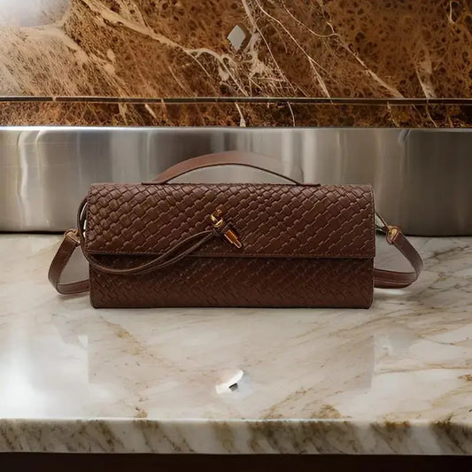 Designer Inspired Women's Elegant Handbag - Luxury Brand Leather Crossbody Tote With Shoulder Strap Option