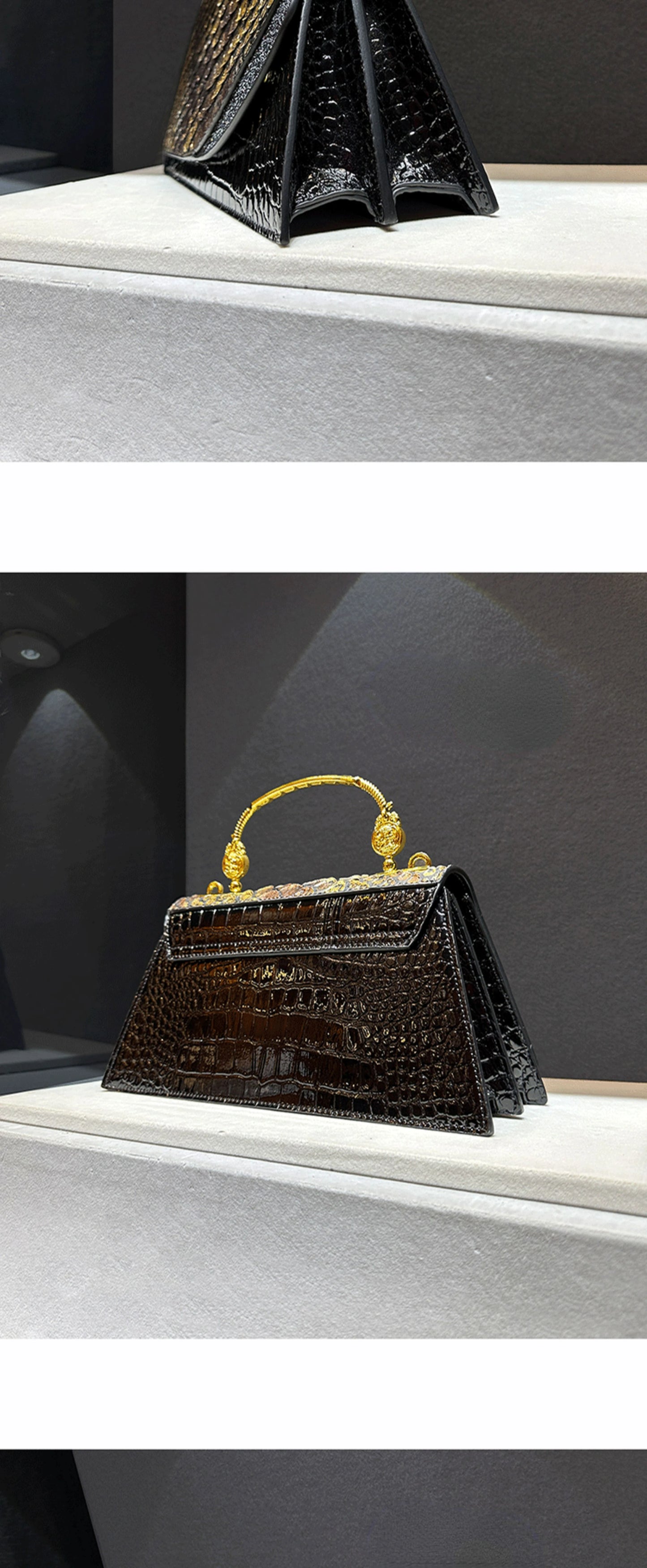 Luxury Designer Brand New Cowhide High Quality Fashion Handbag Dragon Scale Crocodile Print Shoulder Bag for Women Hot Sale 가방