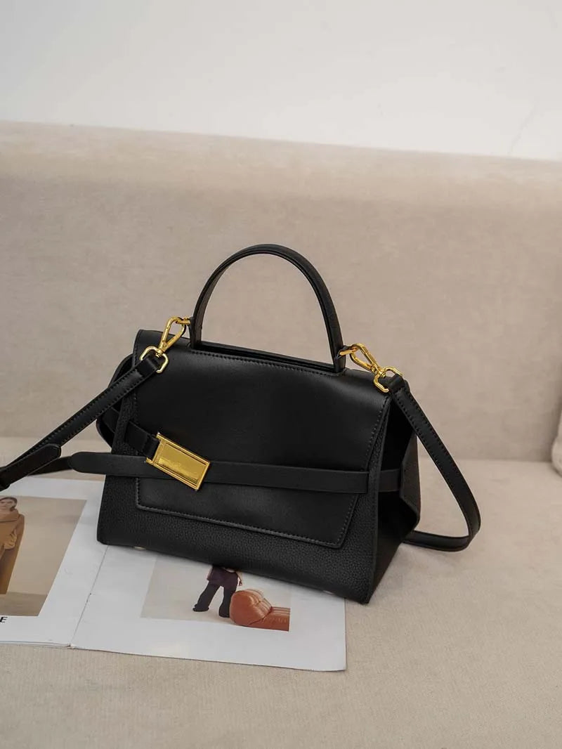 quality leather tote bags women square handbags luxury designer commuter shoulder crossbody bag large capacity