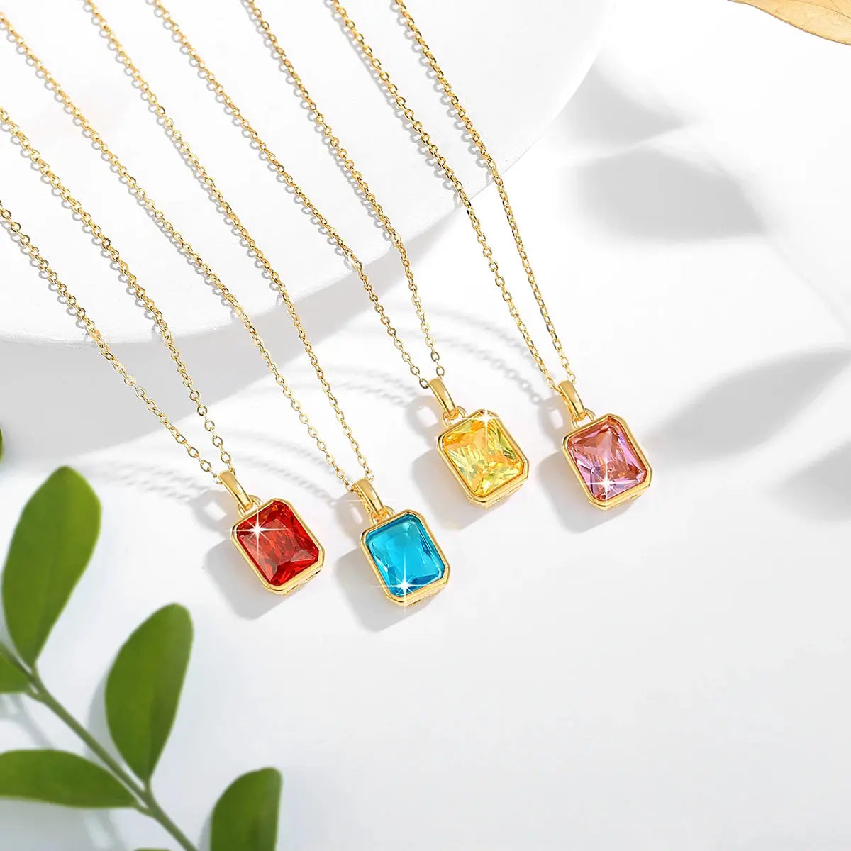 100% Real 18k Gold Necklace Pendant Women 8*10mm Blue Stone AU750 K Gold Jewelry With Certificate Wedding Anniversary Gift Sale JNi3 shop