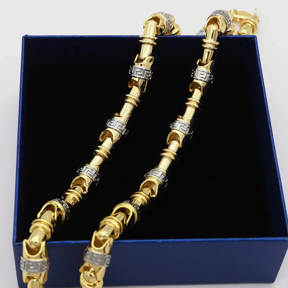 Brazillian Gold Color Necklace 24 In Neck Chain For Woman Men Fashion Wedding Engagement Jewelry Cjdropshipping