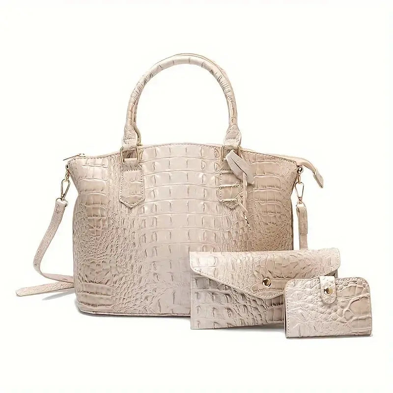 New Trendy Large Capacity Versatile Three-piece Set Commute Essential Shoulder Bag Crossbody JNi3 shop