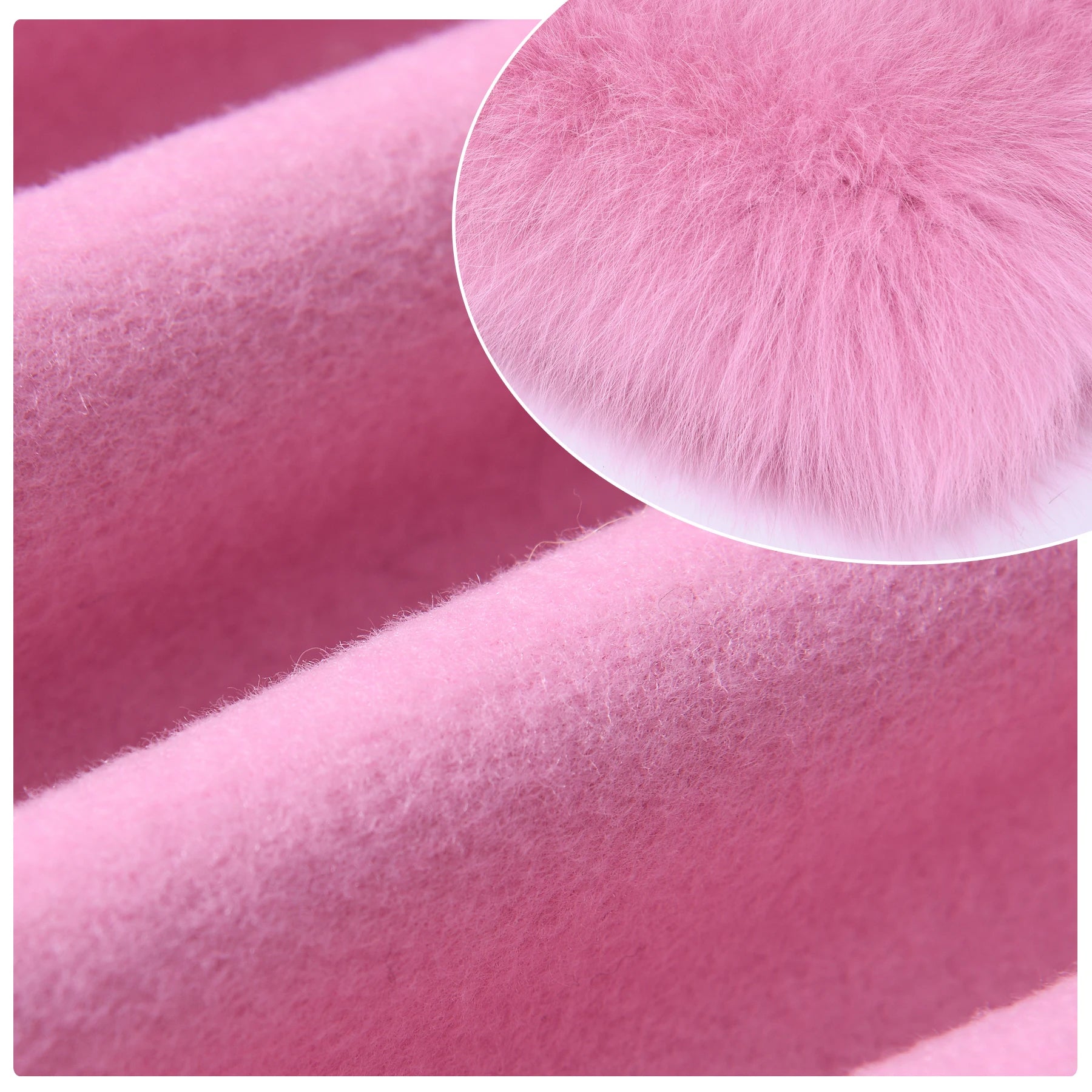 Jxwatcher Women's Wool Coats with Real Fur Cuffs Ladies Fall Fashion Wool & Blend Coats Elegant Winter Outerwear