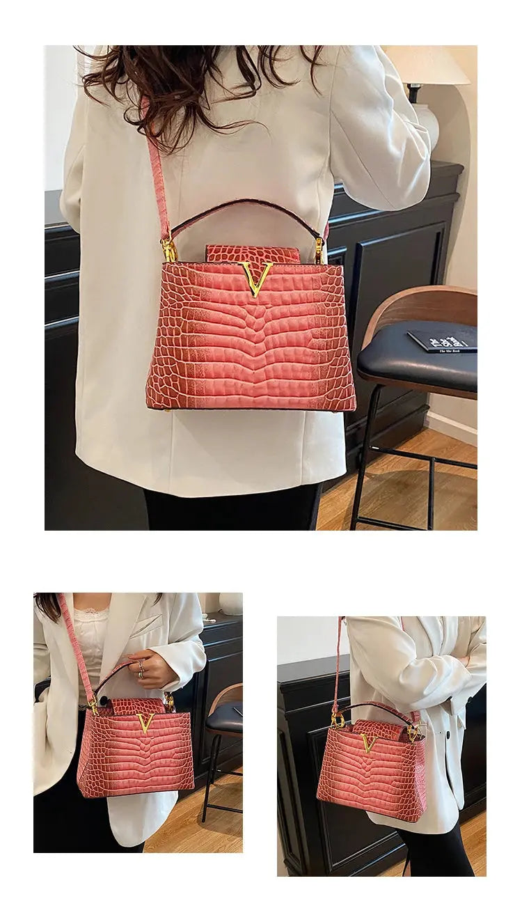 Elegant Leather Classic Designer Handbag Luxury Paris Fashion Trendy For Business Women With Letter Logo Commuter Bag JNi3 shop