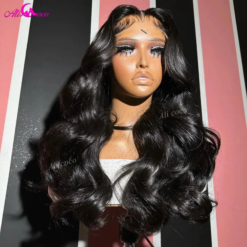 Highlight Pink Lace Front Wigs Human Hair Body Wave 13X6 13x4 Transparent Lace Front Wig For Women Pre Plucked 200 Density JNi3 shop