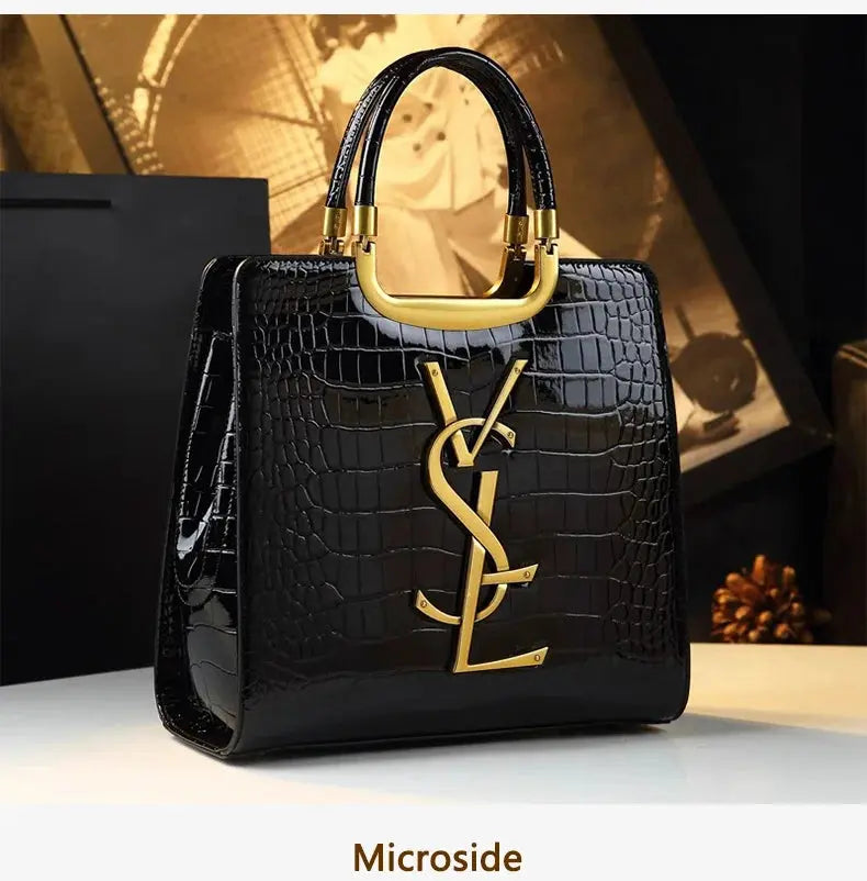 A new style of light luxury and fashionable women's mother bag with a large capacity hand-held tote in crocodile pattern JNi3 shop