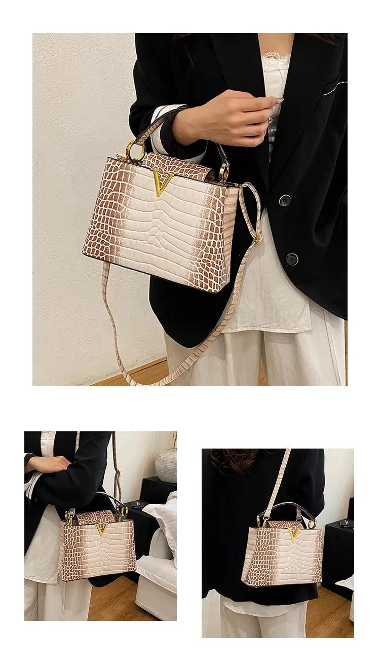 Elegant Leather Classic Designer Handbag Luxury Paris Fashion Trendy For Business Women With Letter Logo Commuter Bag JNi3 shop