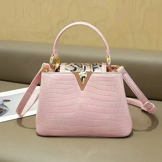 2025 Women's Light Luxury Shoulder Bag - New High-End Python Pattern, Fashionable Versatile Crossbody Handbag JNi3 shop