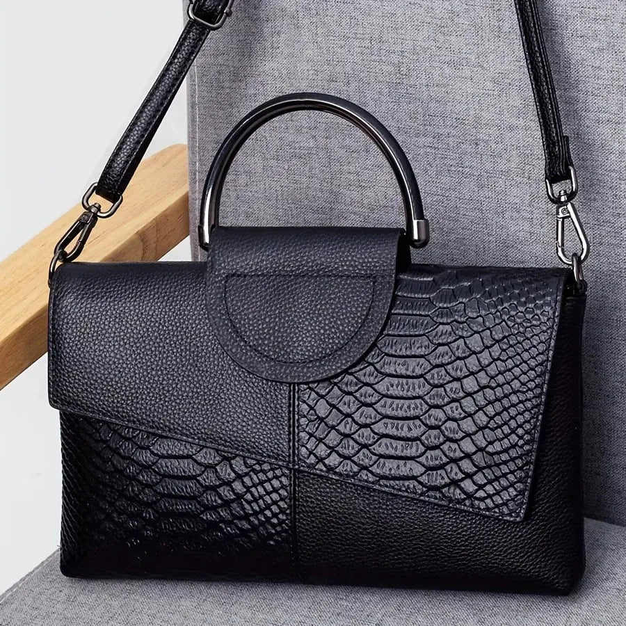 Crocodile Pattern Handbag, Women Luxury Crossbody Bag, JNi3 shop