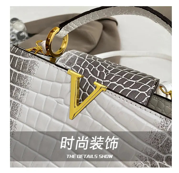 Elegant Leather Classic Designer Handbag Luxury Paris Fashion Trendy For Business Women With Letter Logo Commuter Bag JNi3 shop