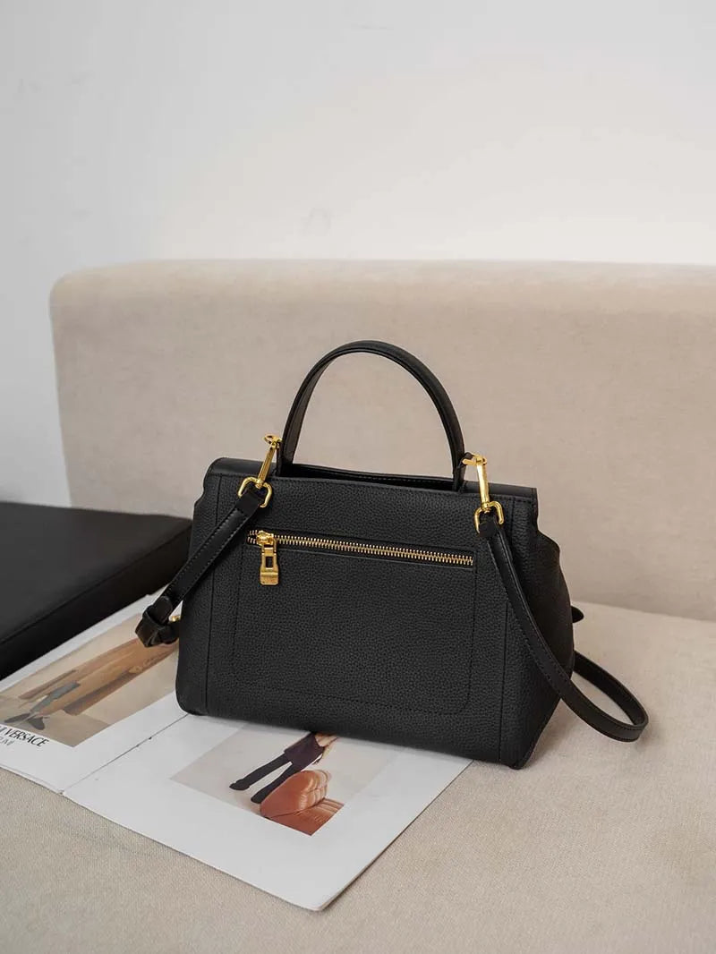 quality leather tote bags women square handbags luxury designer commuter shoulder crossbody bag large capacity