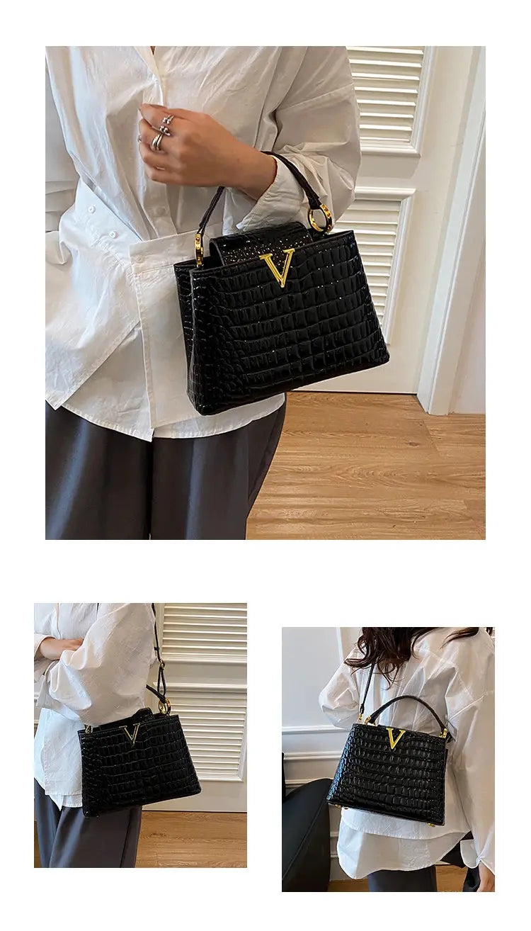 Elegant Leather Classic Designer Handbag Luxury Paris Fashion Trendy For Business Women With Letter Logo Commuter Bag JNi3 shop