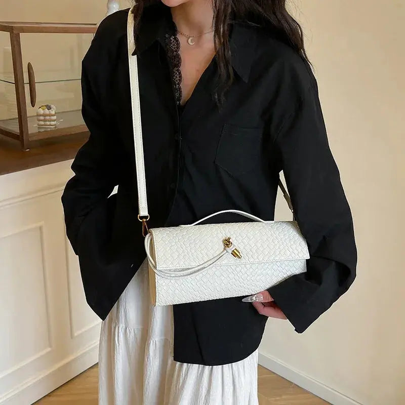 Designer Inspired Women's Elegant Handbag - Luxury Brand Leather Crossbody Tote With Shoulder Strap Option