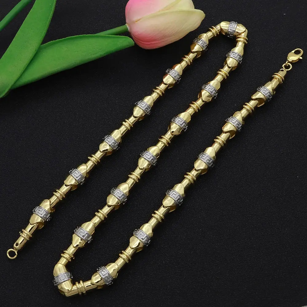 Brazillian Gold Color Necklace 24 In Neck Chain For Woman Men Fashion Wedding Engagement Jewelry Cjdropshipping