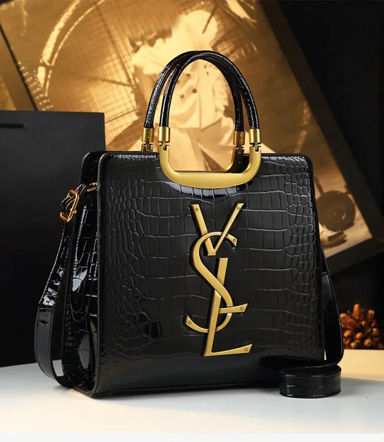 A new style of light luxury and fashionable women's mother bag with a large capacity hand-held tote in crocodile pattern JNi3 shop