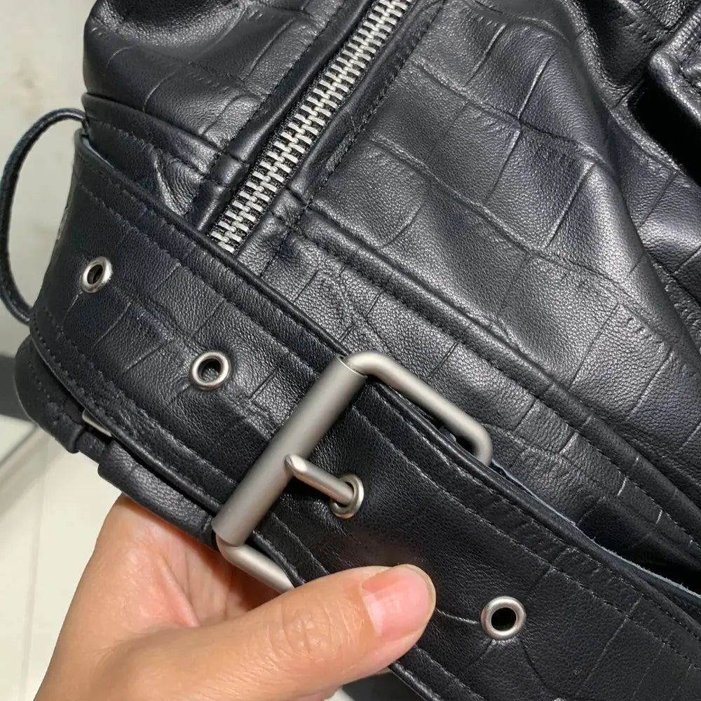 Crocdile Leather Bomber Ladies Real Sheepskin Coat Genuine Sheep Leather Biker Jacket 20325 JNi3 shop