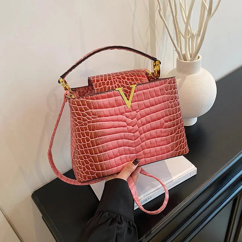 Elegant Leather Classic Designer Handbag Luxury Paris Fashion Trendy For Business Women With Letter Logo Commuter Bag JNi3 shop