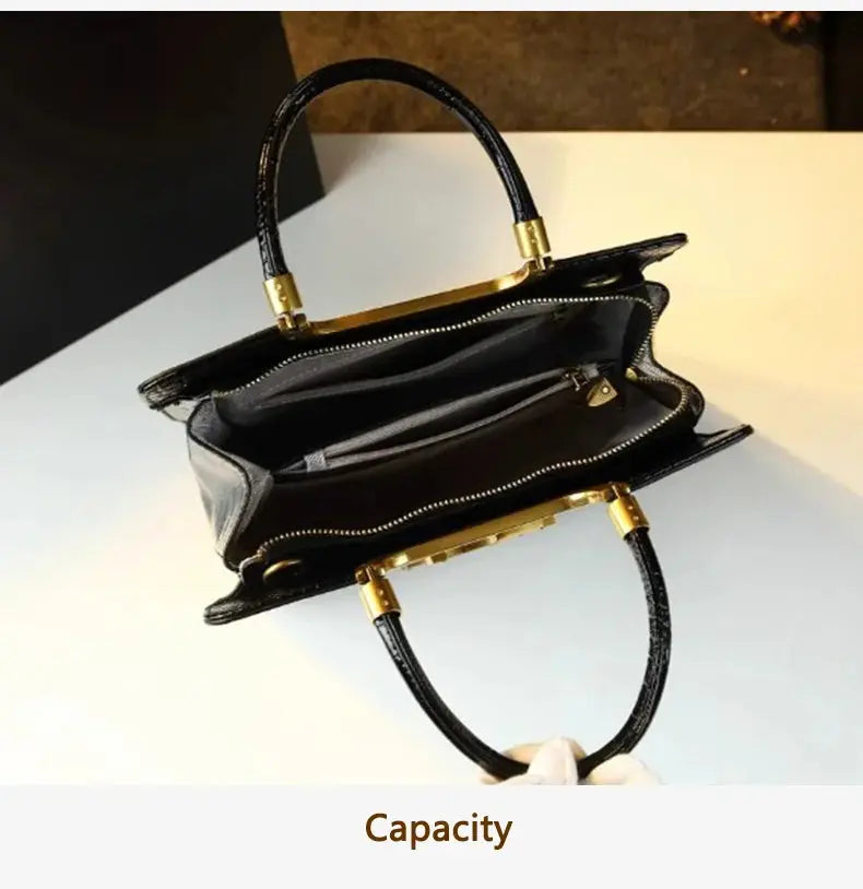 A new style of light luxury and fashionable women's mother bag with a large capacity hand-held tote in crocodile pattern JNi3 shop