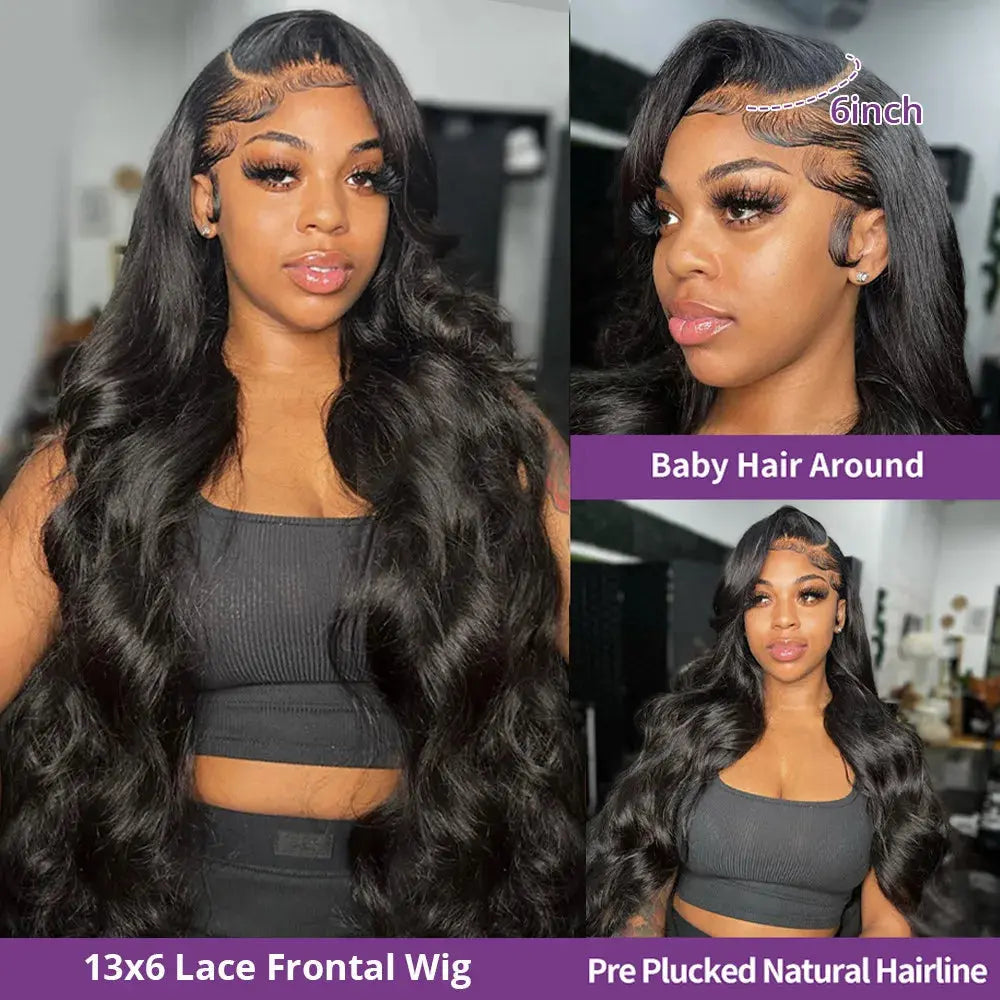 13x6 Hd Lace Frontal Human Hair Body Wave  Wigs, Lace Front Human Hair Wig JNi3 shop