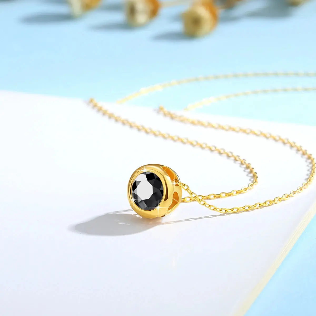 Real 18k Gold Necklace GRA Pink Moissanite Diamond Pendant 0.5ct/1ct Pure AU750 Fine Jewelry Wedding Anniversary Gift for Women JNi3 shop