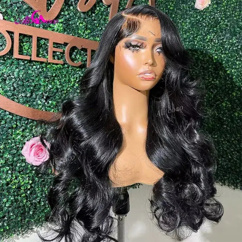 Ali Coco HD Brown Pink 13x4 Body Lace Frontal Wig For Women 12A Pink Hightlight Lace Front Human Hair Wigs Preplucked JNi3 shop