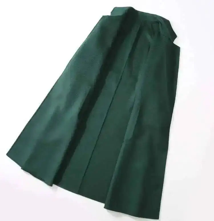 LANMREM 2025 High-End Water Ripple Double-Sided Wool Coat | Long Robe-Style