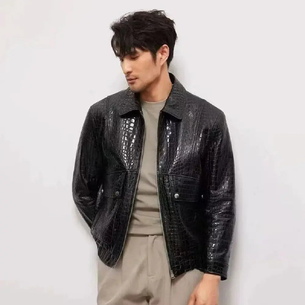 2025 new arrival high quality natural Genuine Leather coat men,male Cow leather jackets JNi3 shop