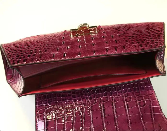 Crocodile Pattern Women's Bag 2023 Ladies Handbags Genuine Leather Small Shoulder Saddle Bag New Trend Portable Crossbody Bags JNi3 shop