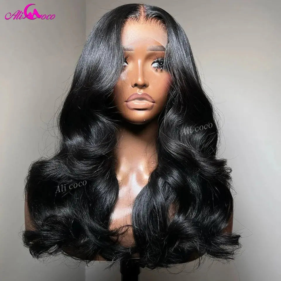Black With Red Blonde 13x4 Front Wig 180 Body Wave 13x6 Lace Front Wigs Human Remy Hair For Women Transparent Brazilian Hair JNi3 shop