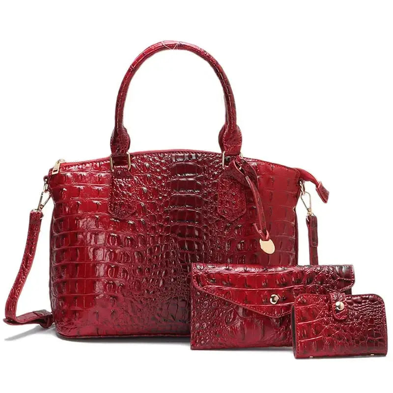 New Trendy Large Capacity Versatile Three-piece Set Commute Essential Shoulder Bag Crossbody JNi3 shop