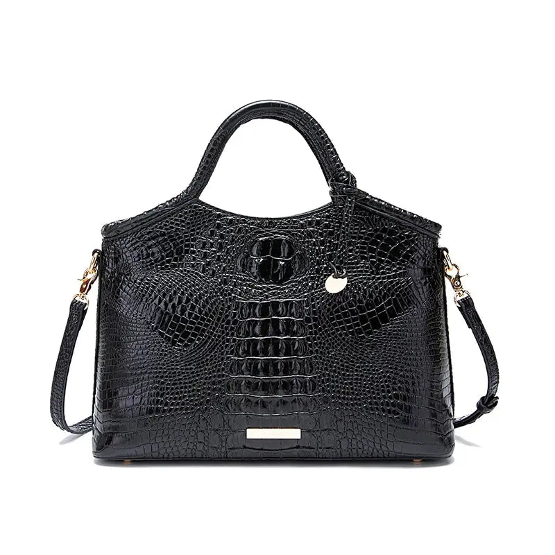 crocodile pattern colorful solid color high-end retro women's handbag JNi3 shop