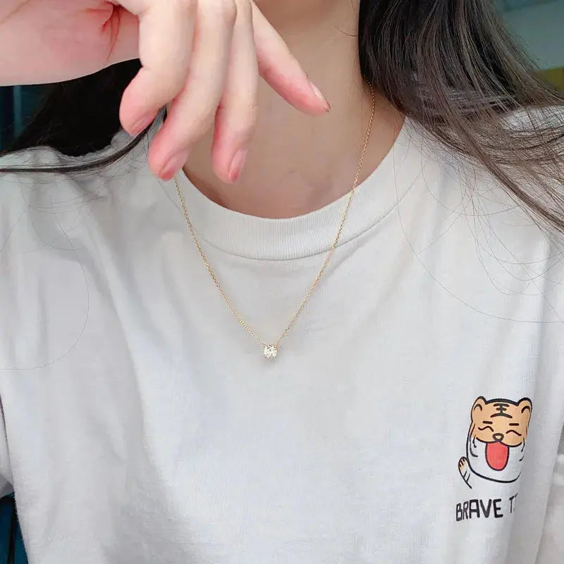 EWYA Luxury 1/2/3/5CT Real D Color Moissanite Pendant Necklace For Women Men 925 Silver Plated 18K Bridal Neck Fine Jewelry Gift JNi3 shop