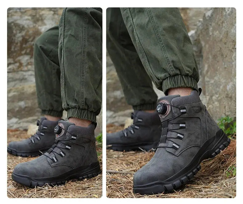 Waterproof Safety Boots Men Indestructible Steel Toe Work Boots Anti-smash Stab-resistant Safety Shoes Biker Botas Para Hombre JNi3 shop