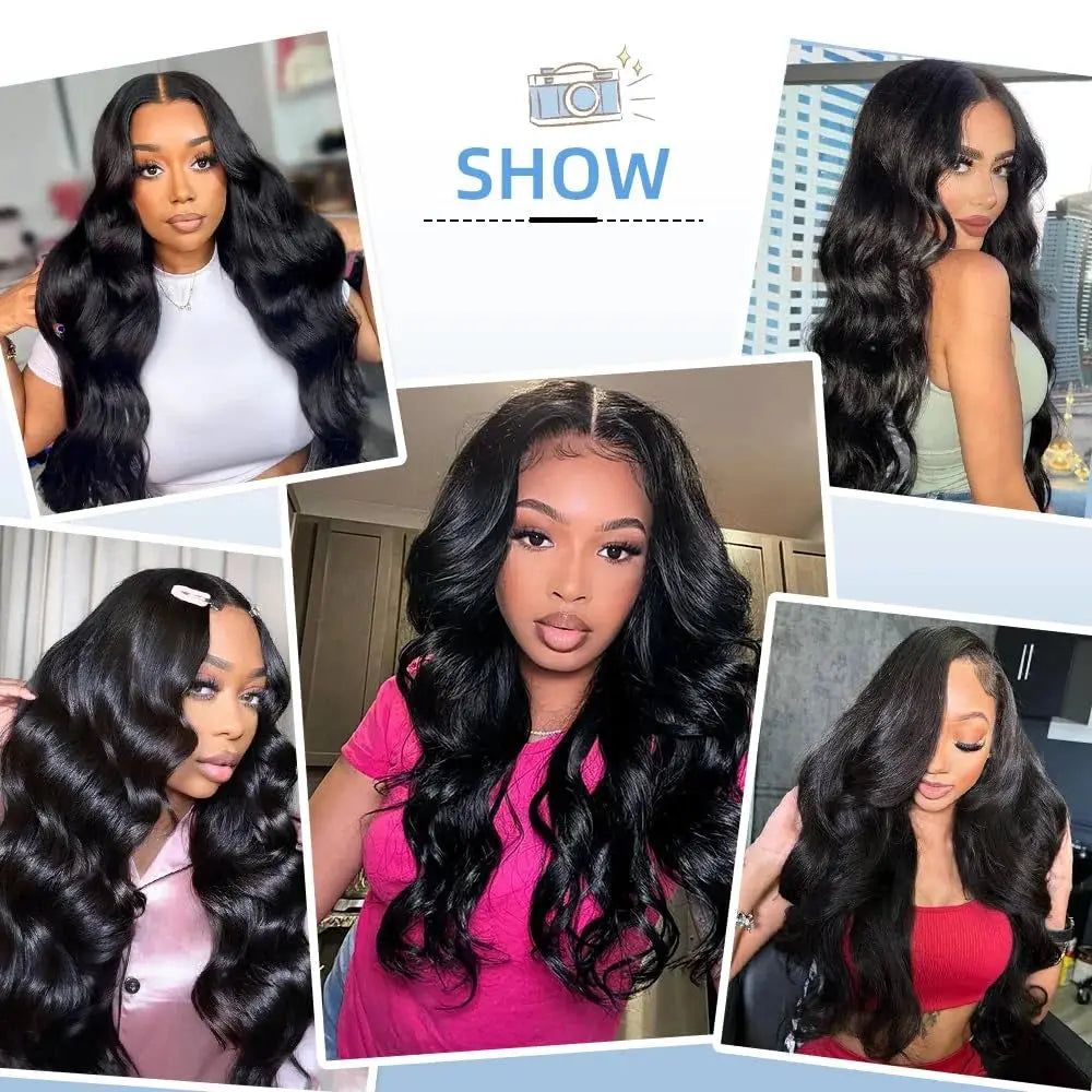 200 Density Body Wave 13x4 360 HD Transparent Lace Front Human Hair Wig 13x4 Lace Frontal Wigs For Women Pre Plucked JNi3 shop