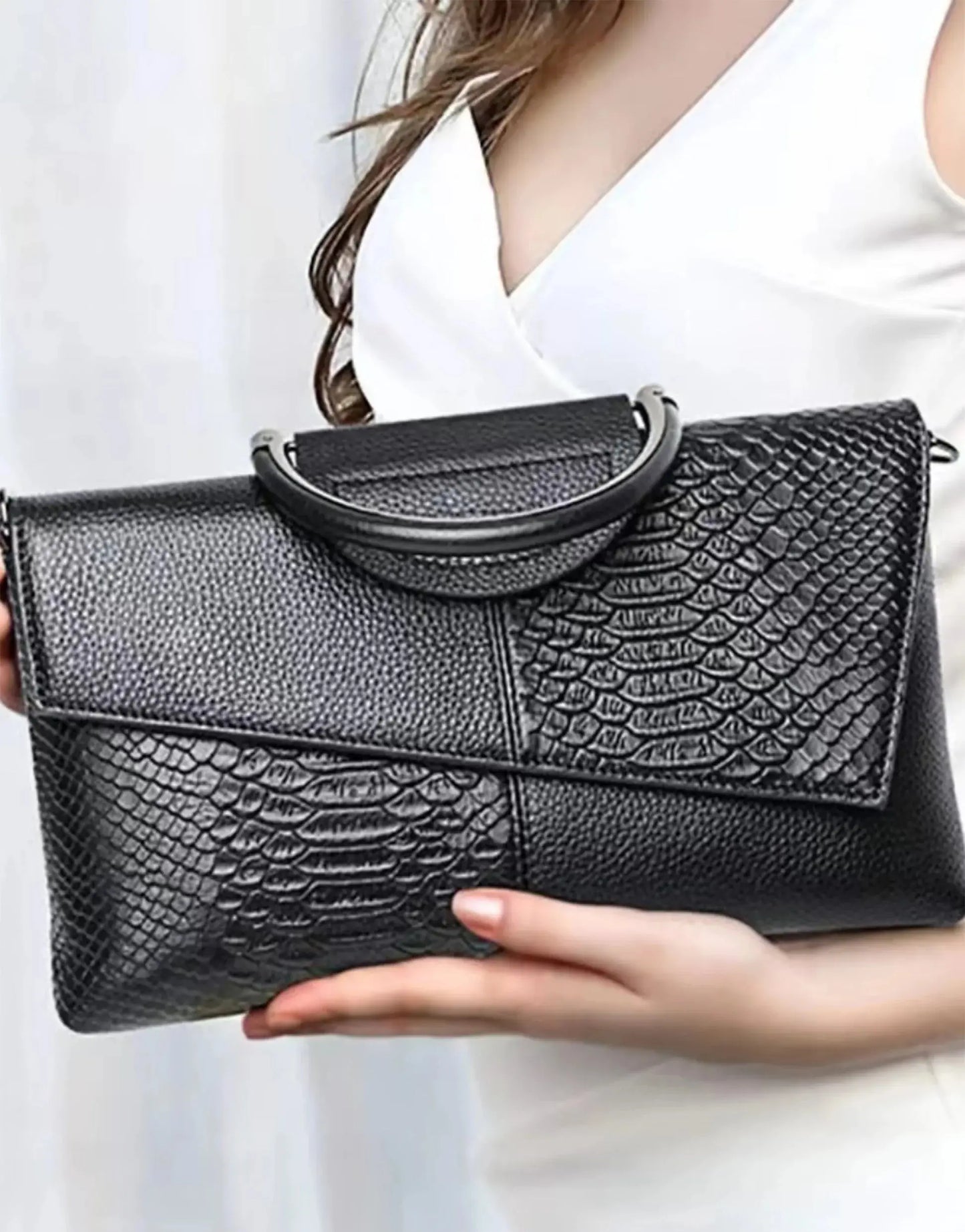 Crocodile Pattern Handbag, Women Luxury Crossbody Bag, JNi3 shop
