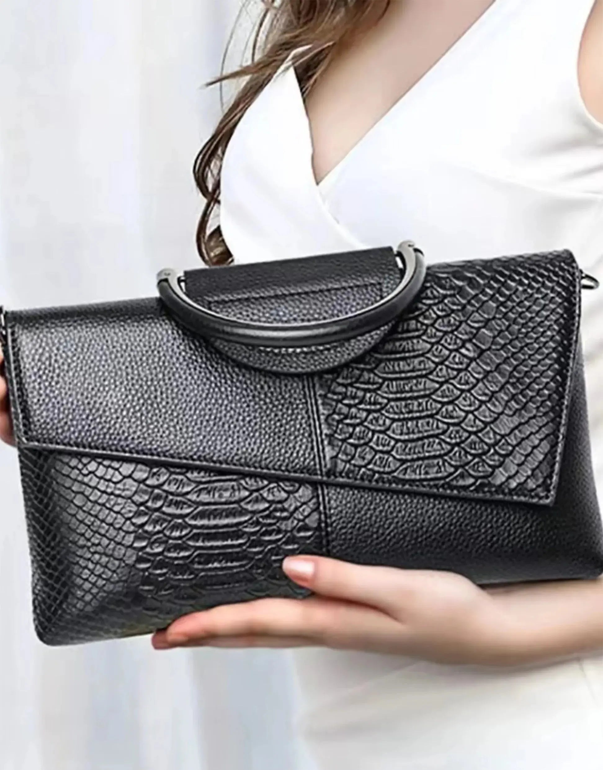 Crocodile Pattern Handbag, Women Luxury Crossbody Bag, JNi3 shop
