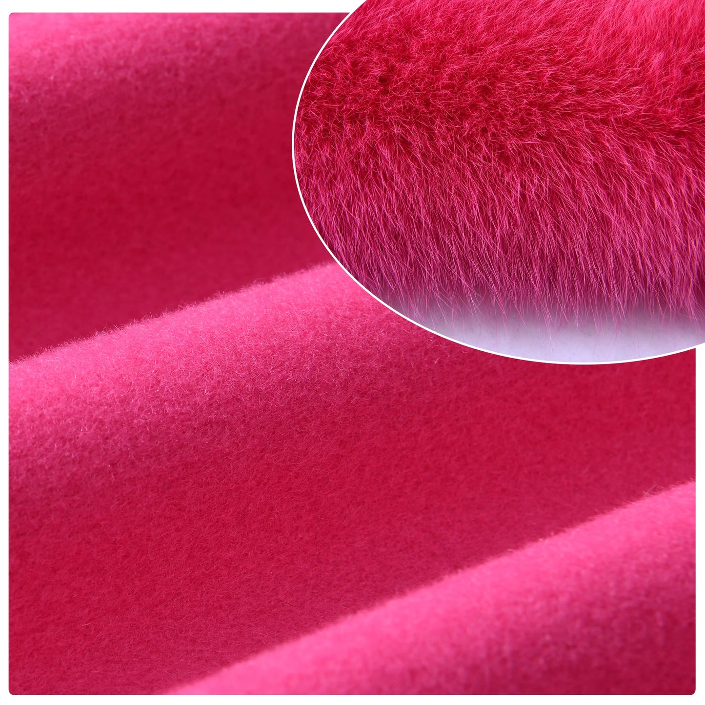 Jxwatcher Women's Wool Coats with Real Fur Cuffs Ladies Fall Fashion Wool & Blend Coats Elegant Winter Outerwear