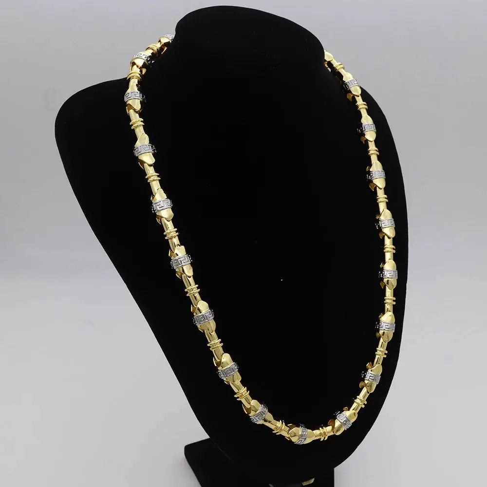 Brazillian Gold Color Necklace 24 In Neck Chain For Woman Men Fashion Wedding Engagement Jewelry Cjdropshipping