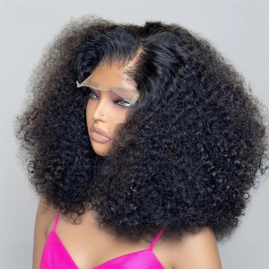 13x6 Short Curly Bob Deep Water Wave Lace Frontal Wigs 7x5 Glueless Wig 100% Human Hair Wig 250% Density 12 14 Inch For Women JNi3 shop