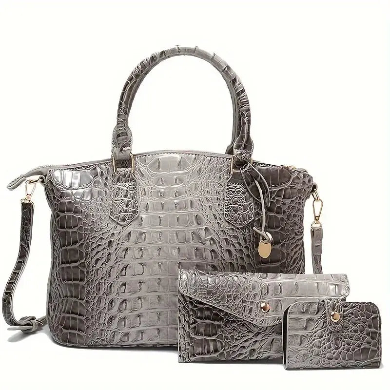 New Trendy Large Capacity Versatile Three-piece Set Commute Essential Shoulder Bag Crossbody JNi3 shop