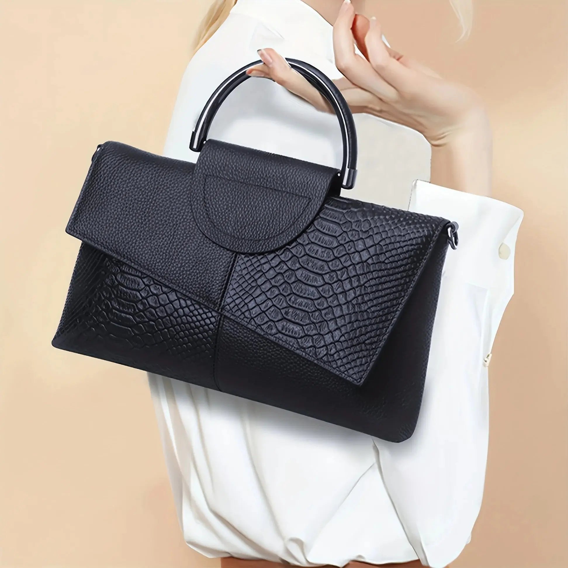 Crocodile Pattern Handbag, Women Luxury Crossbody Bag, JNi3 shop