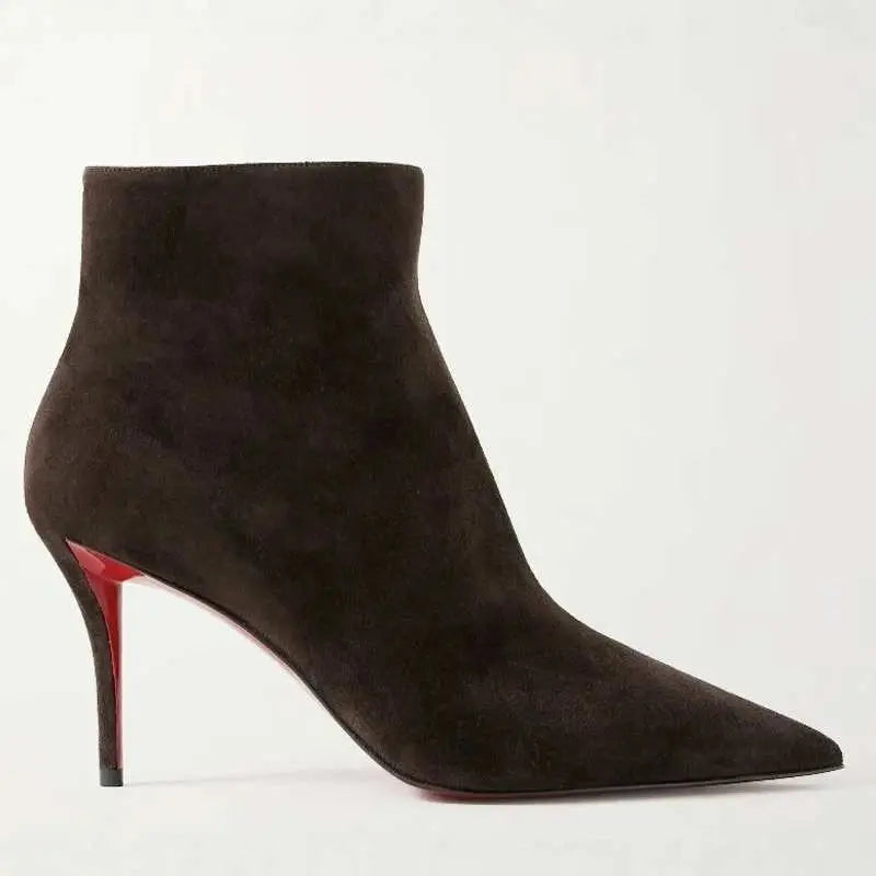 sexy suede leopardprint pointed banquetboots JNi3 shop