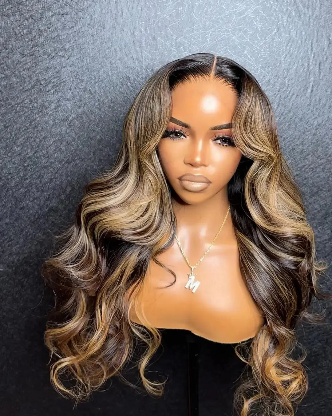 13x6 Reddish Brown Women's Wigs Synthetic Lace Front Wig Red Body Wave Lace Frontal Wig Glueless Pre Plucked With Baby Hair Wig JNi3 shop