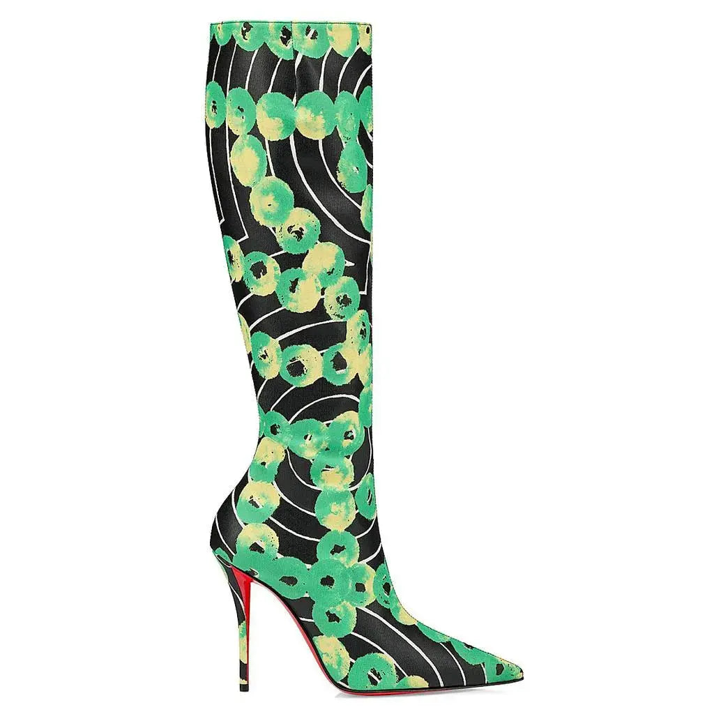 sexy suede leopardprint pointed banquetboots JNi3 shop