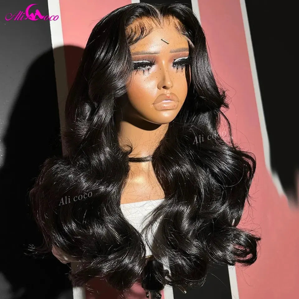 Highlight Pink Lace Front Wigs Human Hair Body Wave 13X6 13x4 Transparent Lace Front Wig For Women Pre Plucked 200 Density JNi3 shop