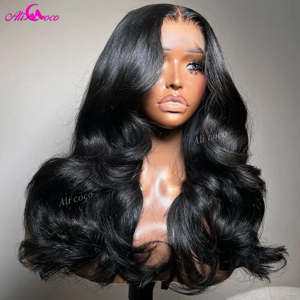 Black With Red Blonde 13x4 Front Wig 180 Body Wave 13x6 Lace Front Wigs Human Remy Hair For Women Transparent Brazilian Hair JNi3 shop