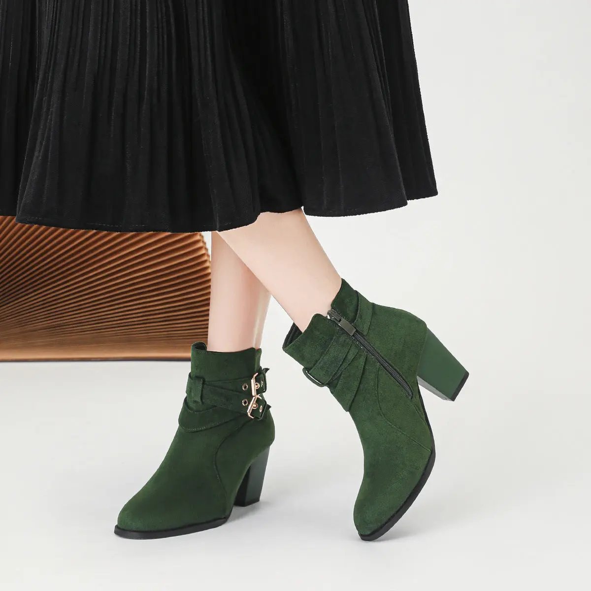 Women's Ankle Boots New Fashion Ankle Boots Comfortable Suede Cjdropshipping