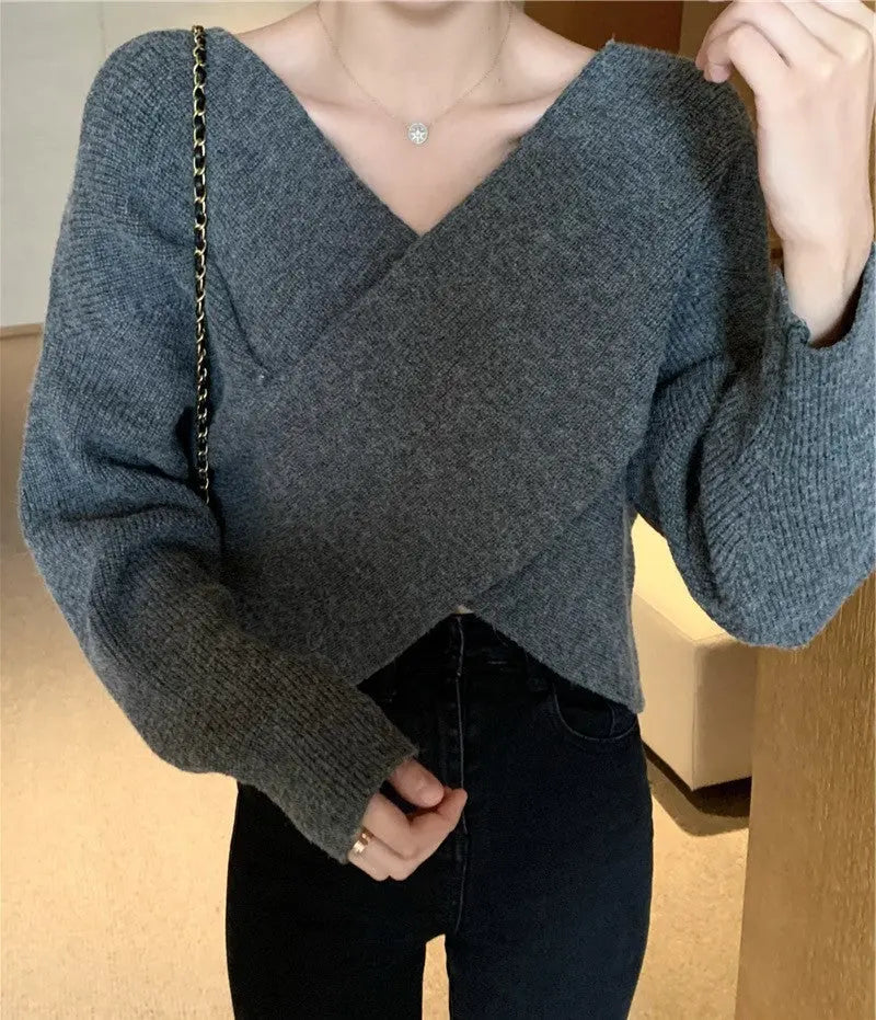 Batwing Sleeve Loose Sweater Sweater For Women JNi3 shop